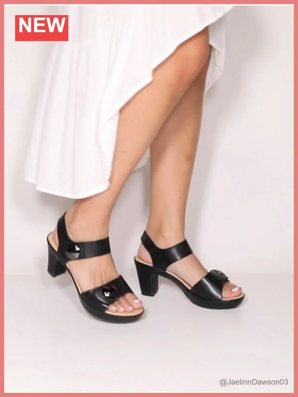 Women's Platform Sandals with Hook and Loop Closure, Padded Insole, Slip-On